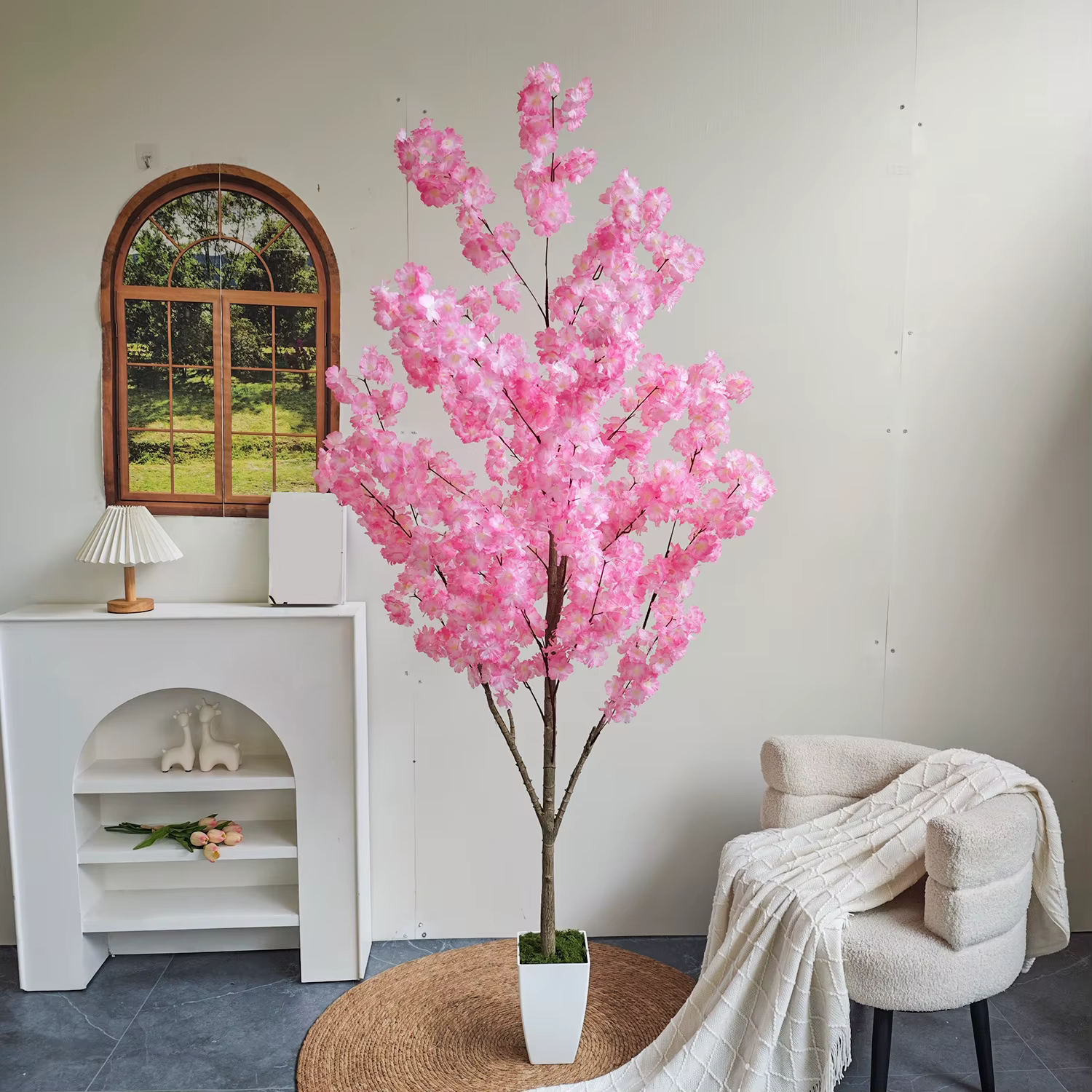 Arbre artificiel à fleurs de cerisier de 160-210 cm/6