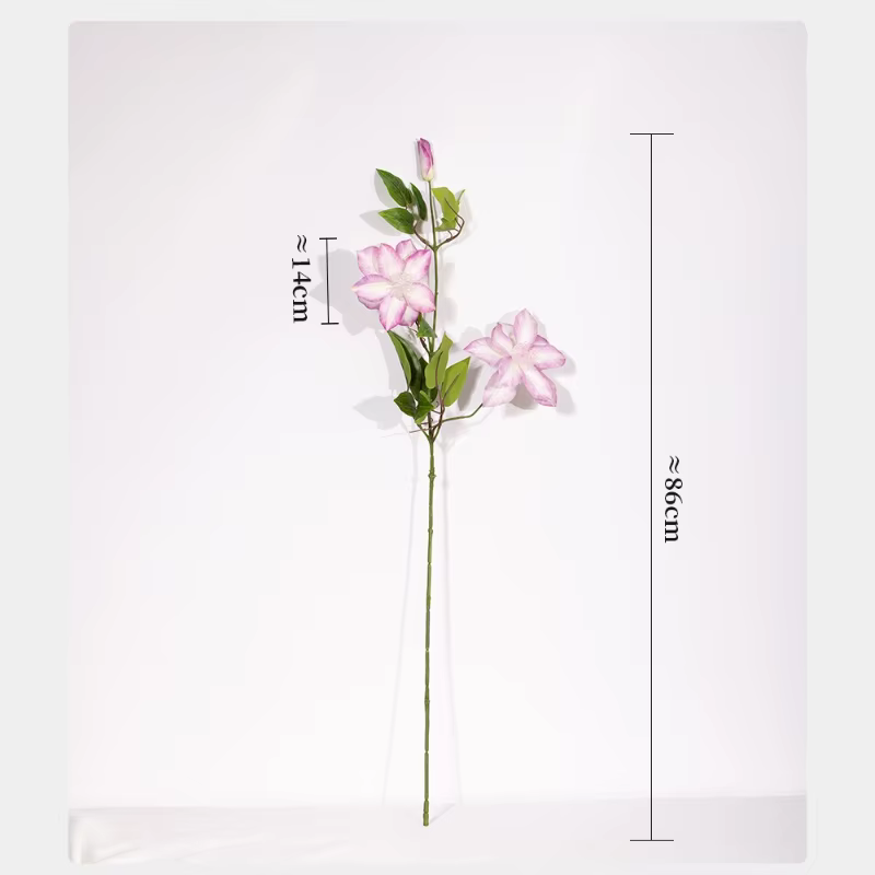 5 pièces de fleurs artificielles en plastique de 86 cm