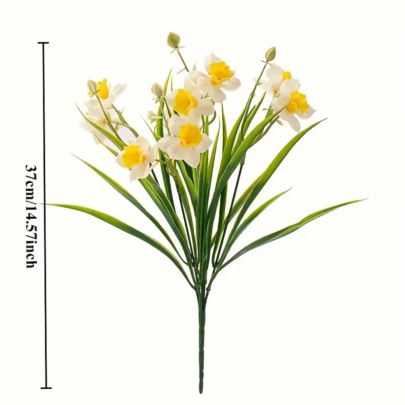 Fleurs de jonquille artificielles pour l'extérieur