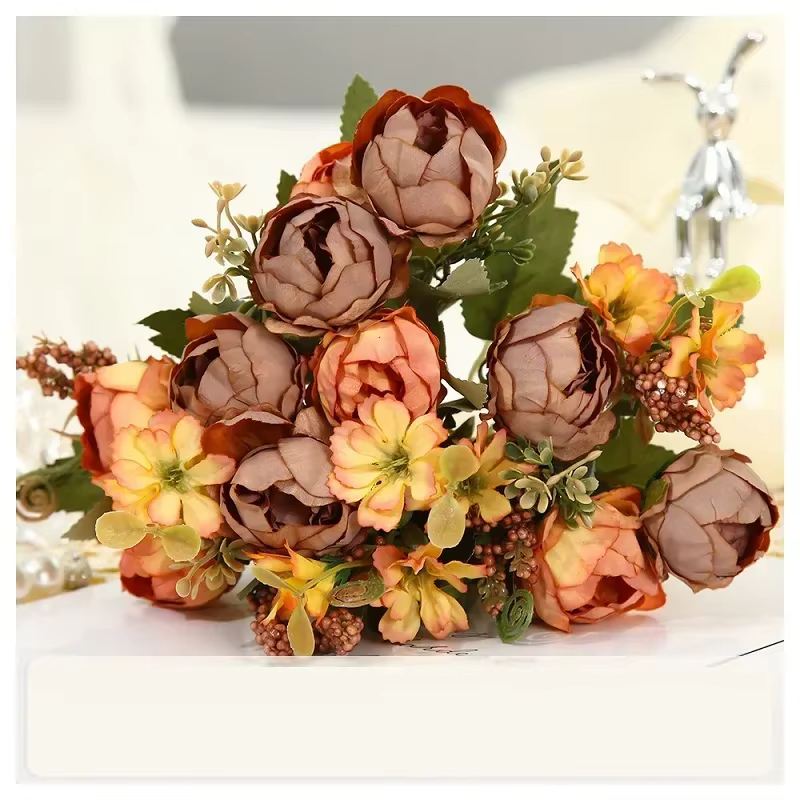 InjRocheads-Bouquet de Pivoines Artificielles