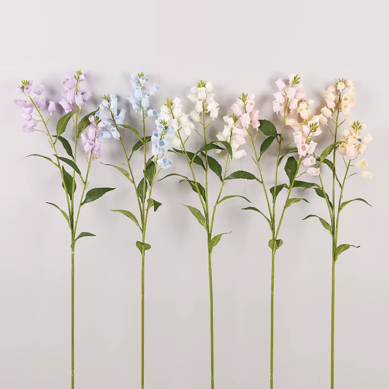 Lot de 5 fleurs artificielles en soie