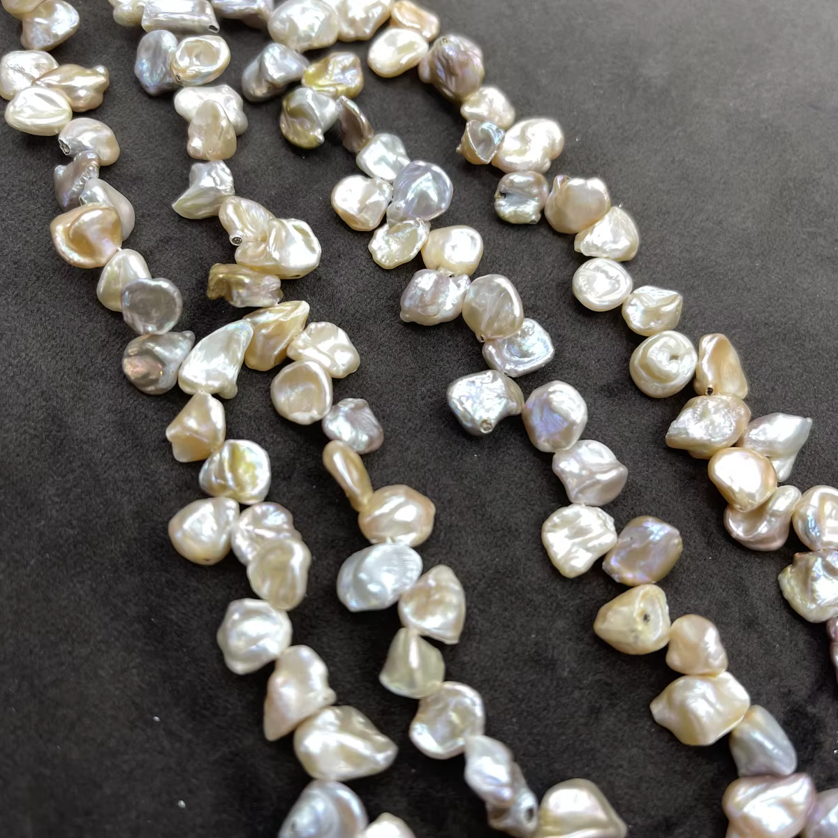 Perle naturelle d'eau douce en forme de pétale pour la fabrication de bijoux, collier, bracelet, accessoire à pompon, DIY