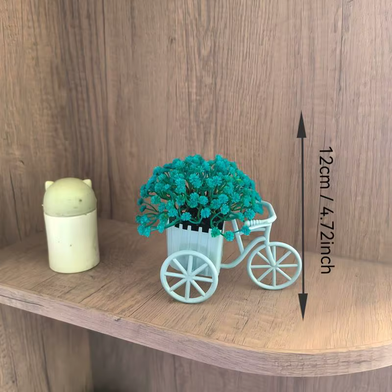 Panier de fleurs de vélo de style moderne de luxe léger avec de belles