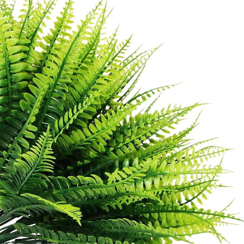 Décorations de fausses plantes en plastique avec 7 Branches