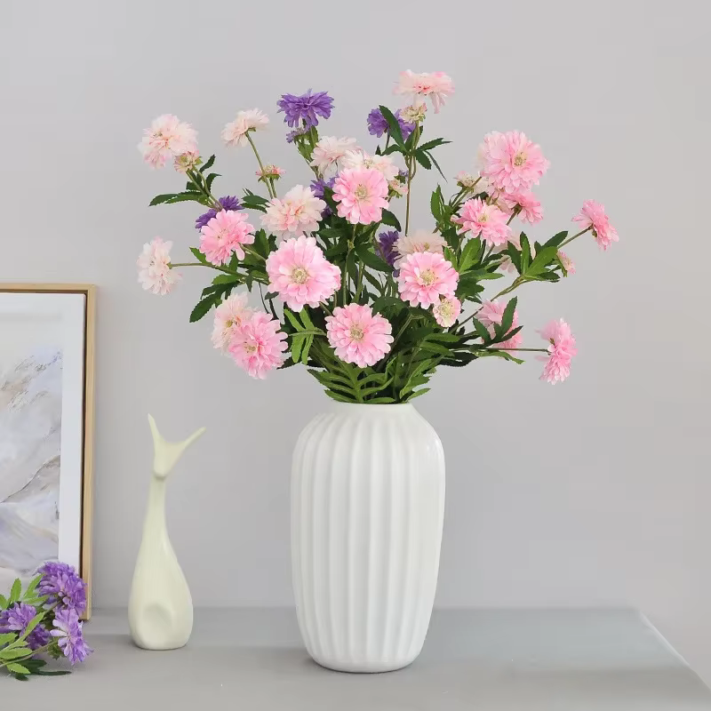 Fleur artificielle de chrysanthème pour la décoration de la maison