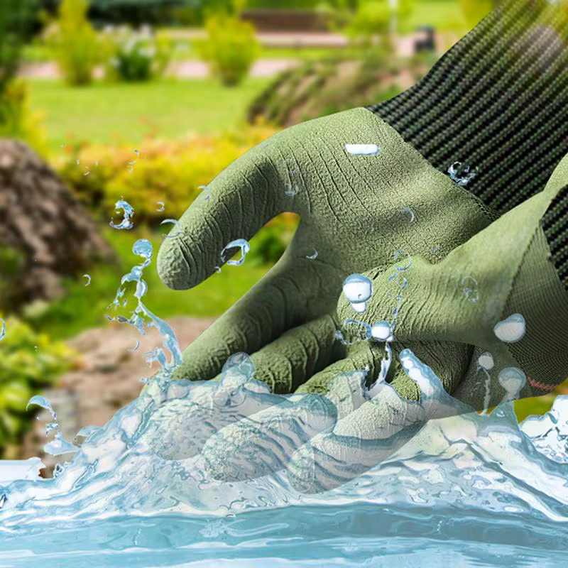 1 paire de gants de jardinage en Latex