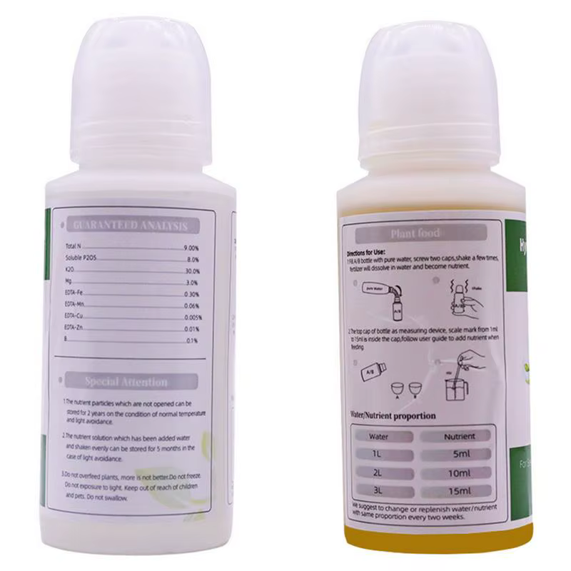 Nutriments hydroponiques généraux A et B pour plantes