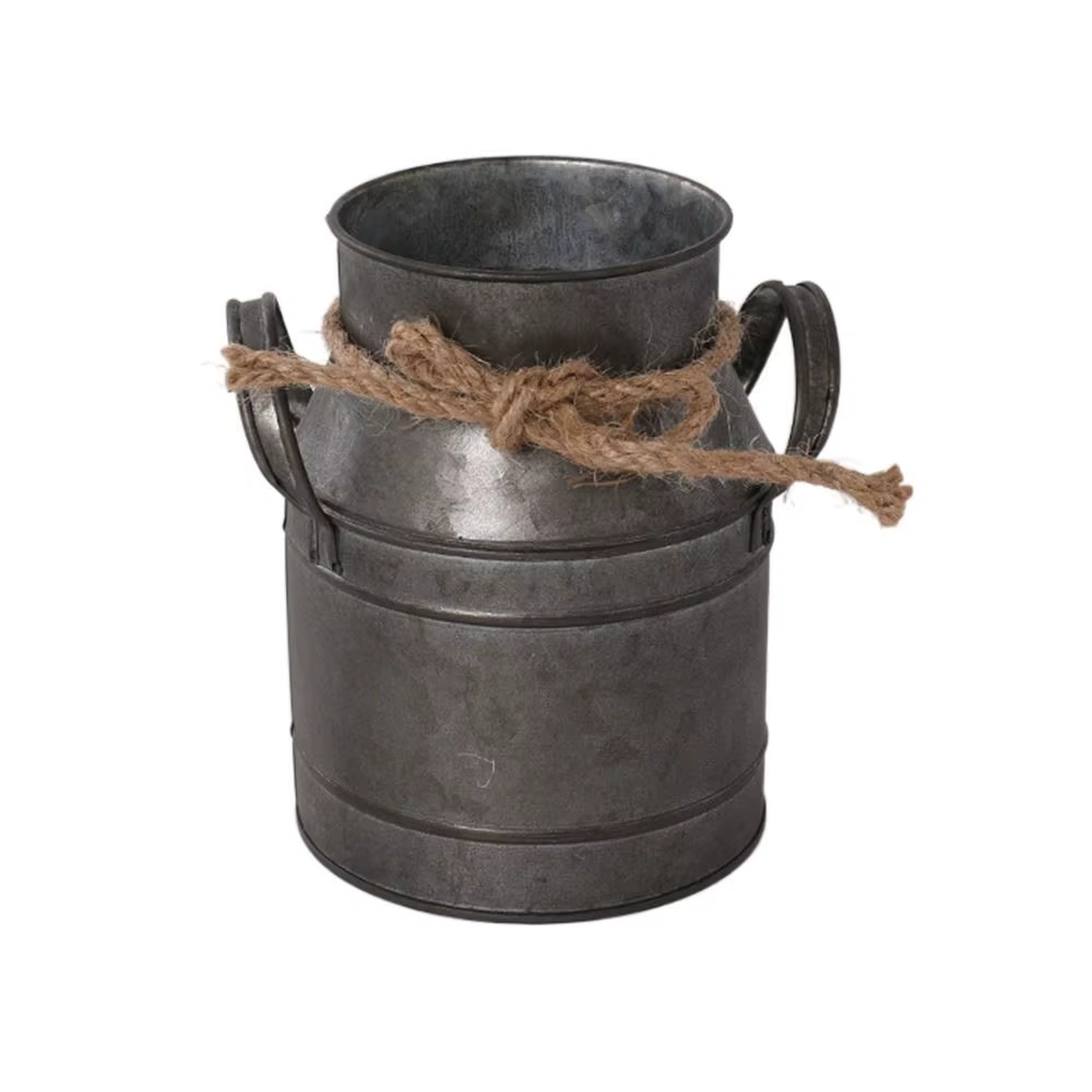 Pot de fleurs vintage en fer