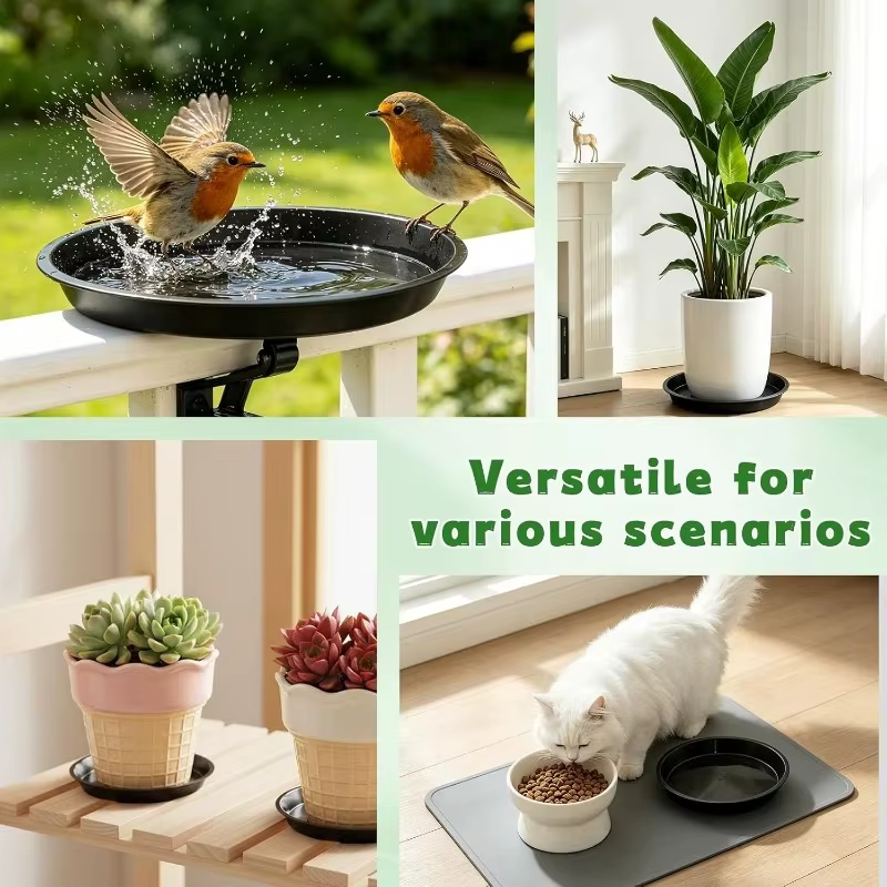 Soucoupe ronde en plastique de haute qualité pour plantes