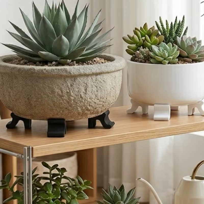 3/12 pièces Supports de pieds pour pots de fleurs et plantes de jardin