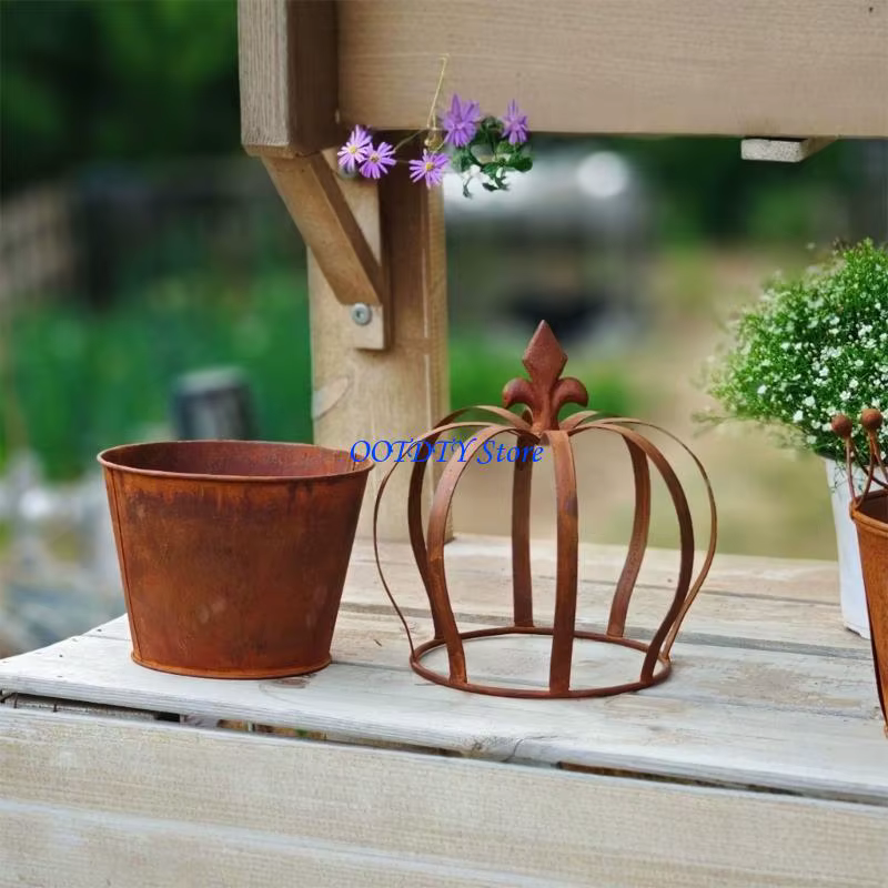 Pot fleur en forme couronne 367A