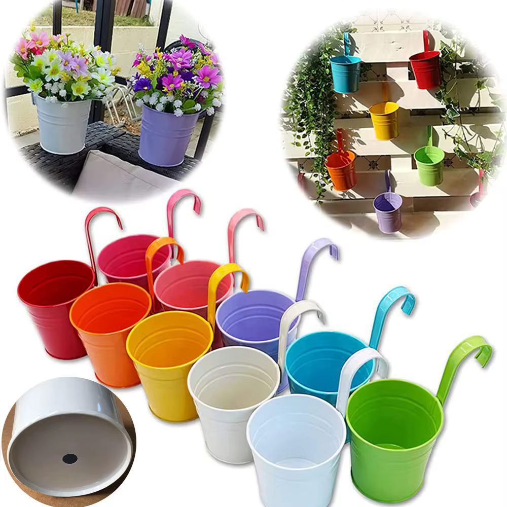 Vase en fer forgé pour balcon