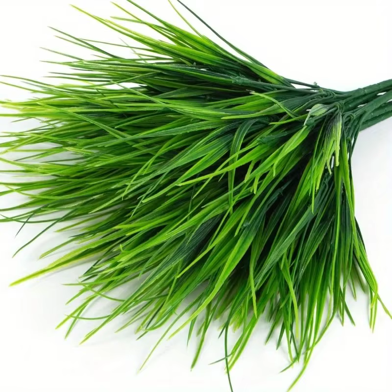 12 plantes artificielles aux couleurs vives et résistantes aux UV - Bouquets de herbe de printemps détachables avec