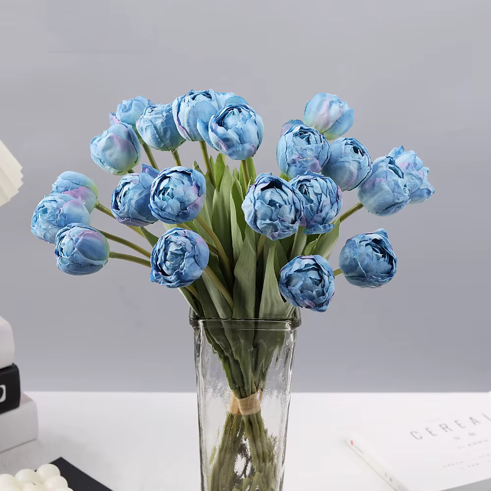 Bouquet de fleurs artificielles en soie