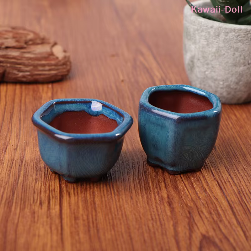 Mini pots de fleurs pour maison de poupée