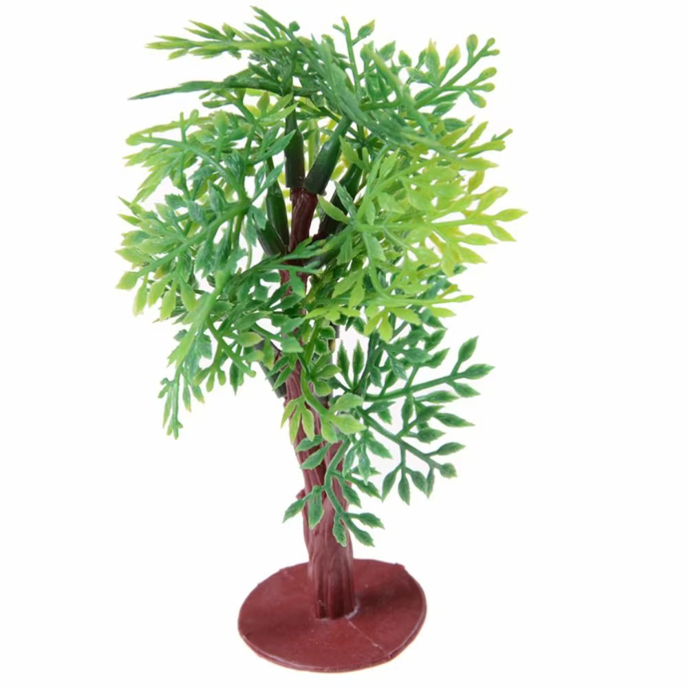 Arbres scène décoration Figurines miniatures Micro-paysage faux arbre Pot de fleur ornements modèle ornement