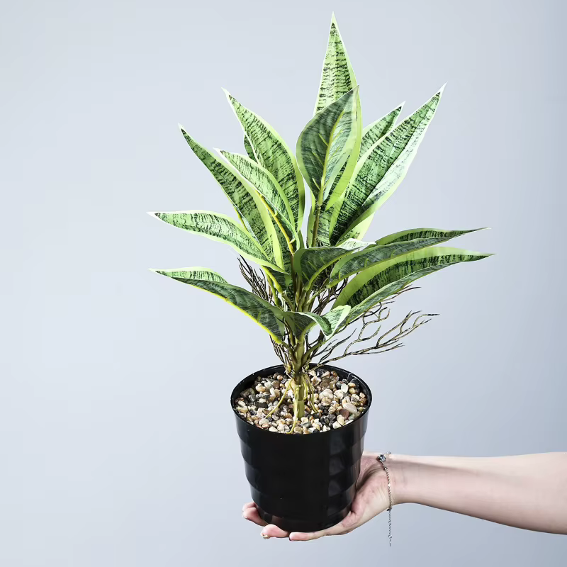 5 pièces de plantes artificielles en plastique