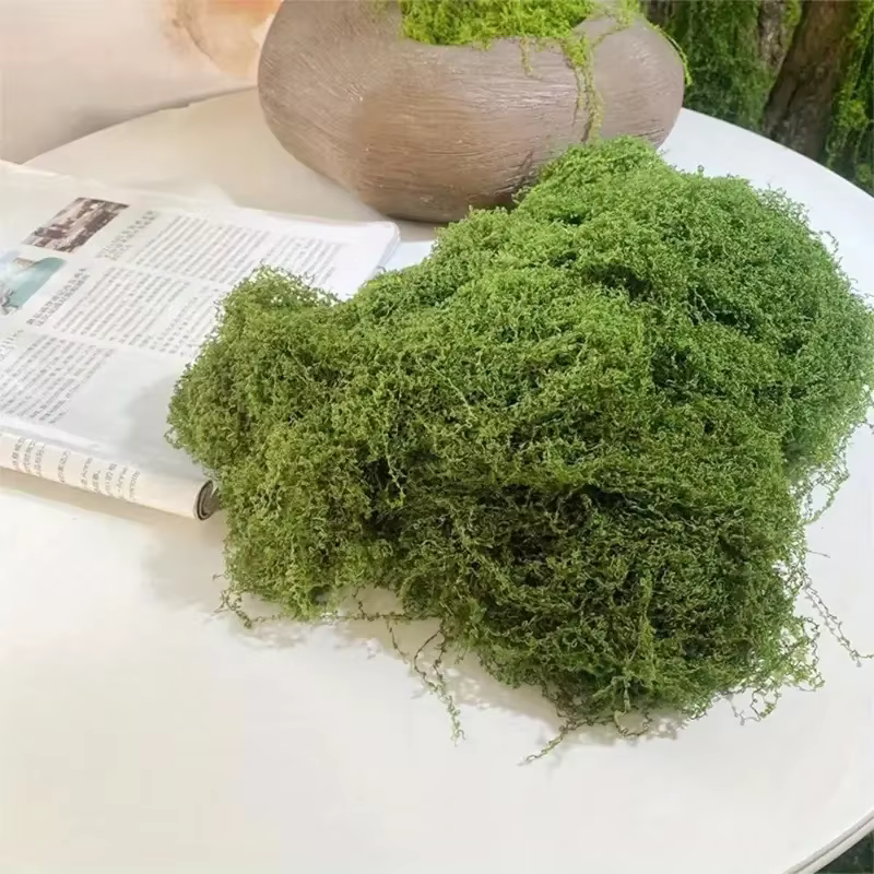 Faux mousse verte, artisanat de bricolage