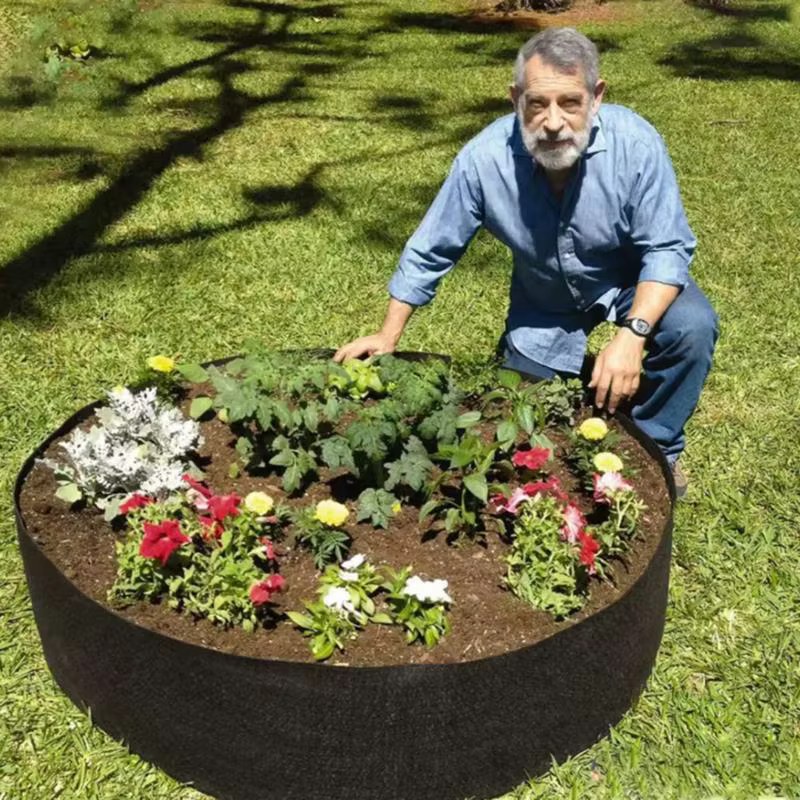 Pot de culture en tissu respirant - Sac de plantation robuste pour l'aération des racines - Jardinière réutilisable pour légumes pour jardin et terrasse