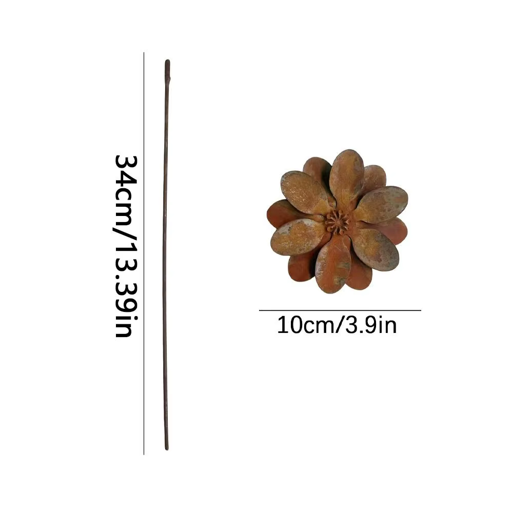 Piquet de jardin en fonte métallique