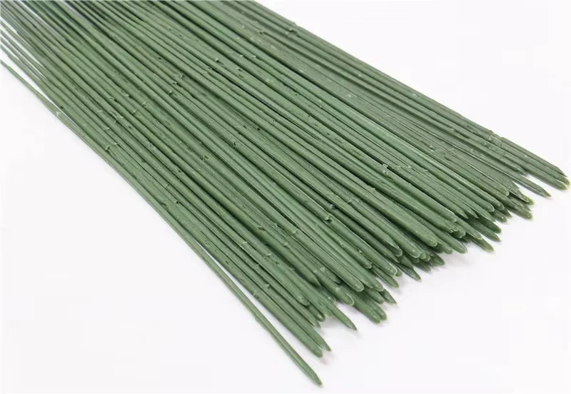 Tige de fleur verte pour têtes florales de mariage, matériel de bricolage, accessoires, 17cm, 25cm, 40cm, 200 pièces, 500 pièces, 1000 pièces, A4368