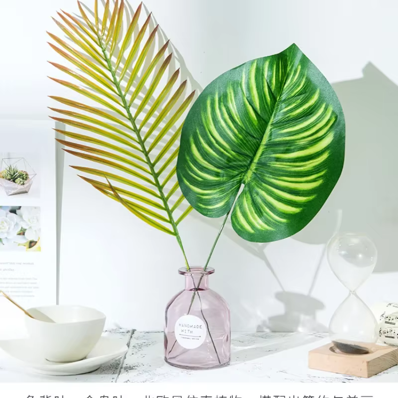 Feuilles artificielles en plastique