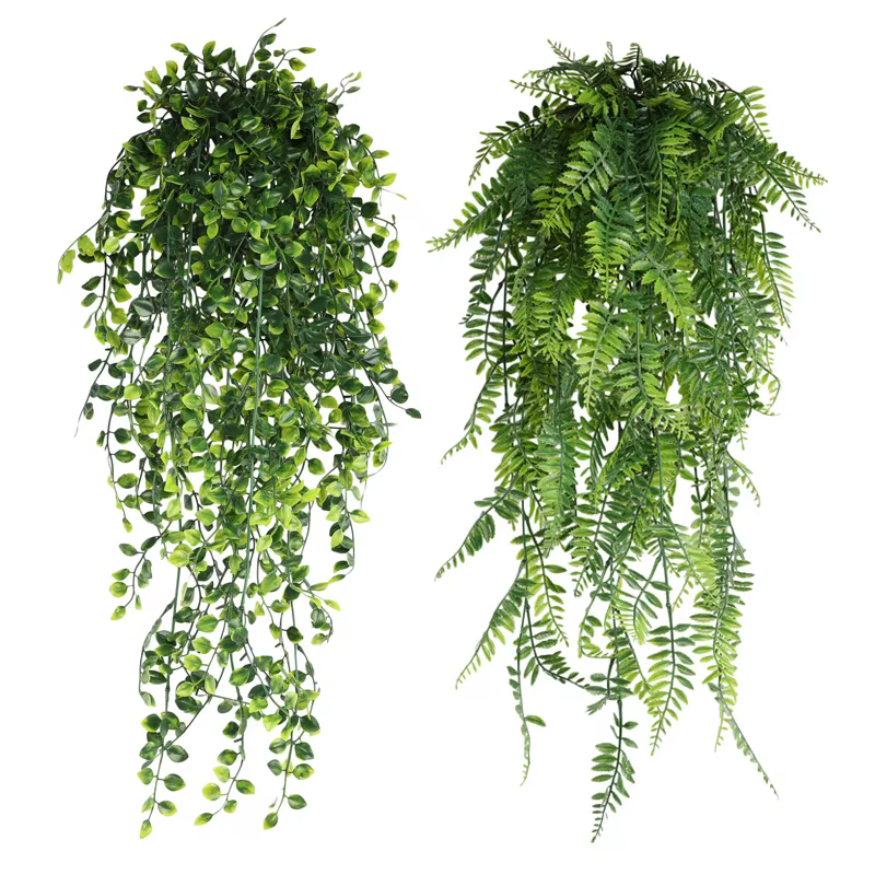 Plante artificielle persane feuilles de vigne vignes décor de chambre à coucher suspendus feuille en plastique herbe fête de mariage mur balcon décoration de la maison