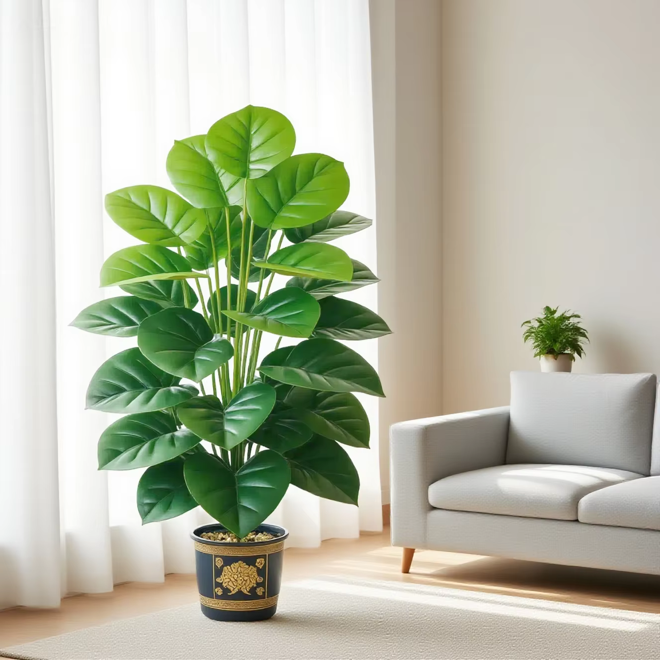 Grande plante de Pothos artificielle avec 24 feuilles