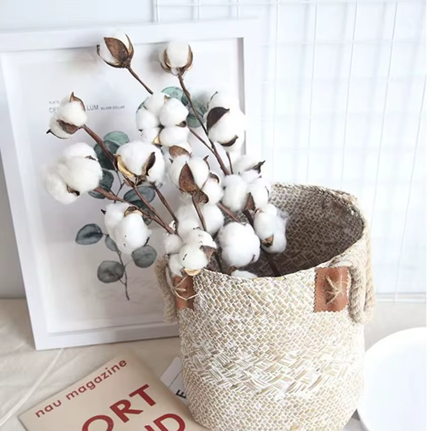 Plantes artificielles en coton naturel