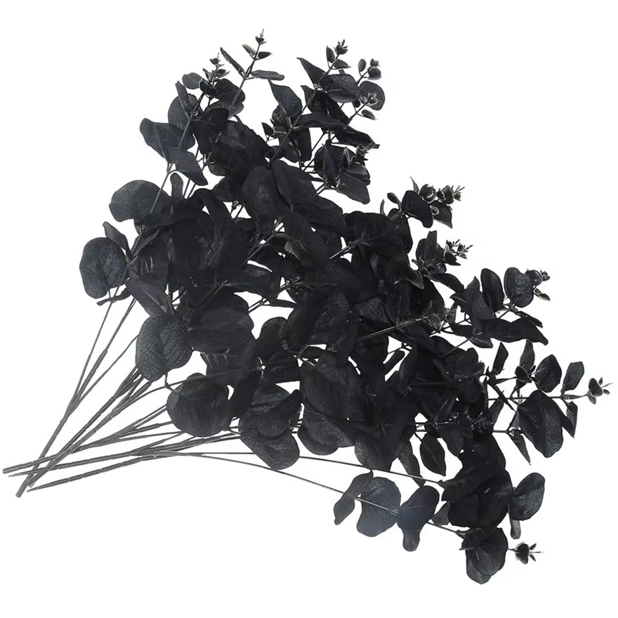 Feuilles d'argent plantes artificielles mariage mariée bouquets maison vase jardin table à manger intérieur extérieur bricolage cadeau boîte décor scrapbooks