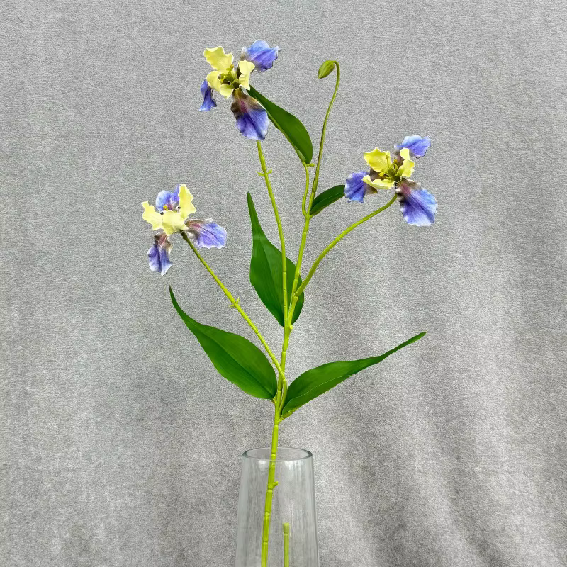 6 pièces de fleurs artificielles en soie