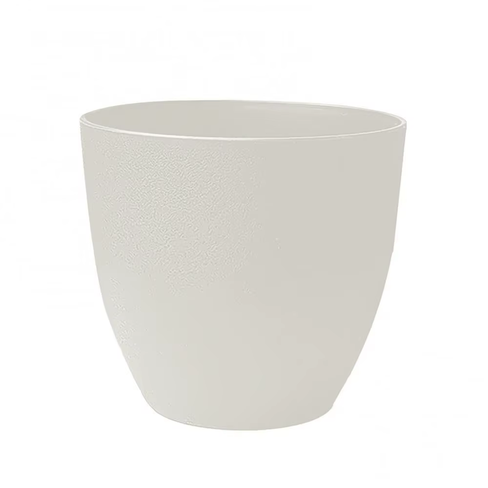 Pot de fleur en plastique givré