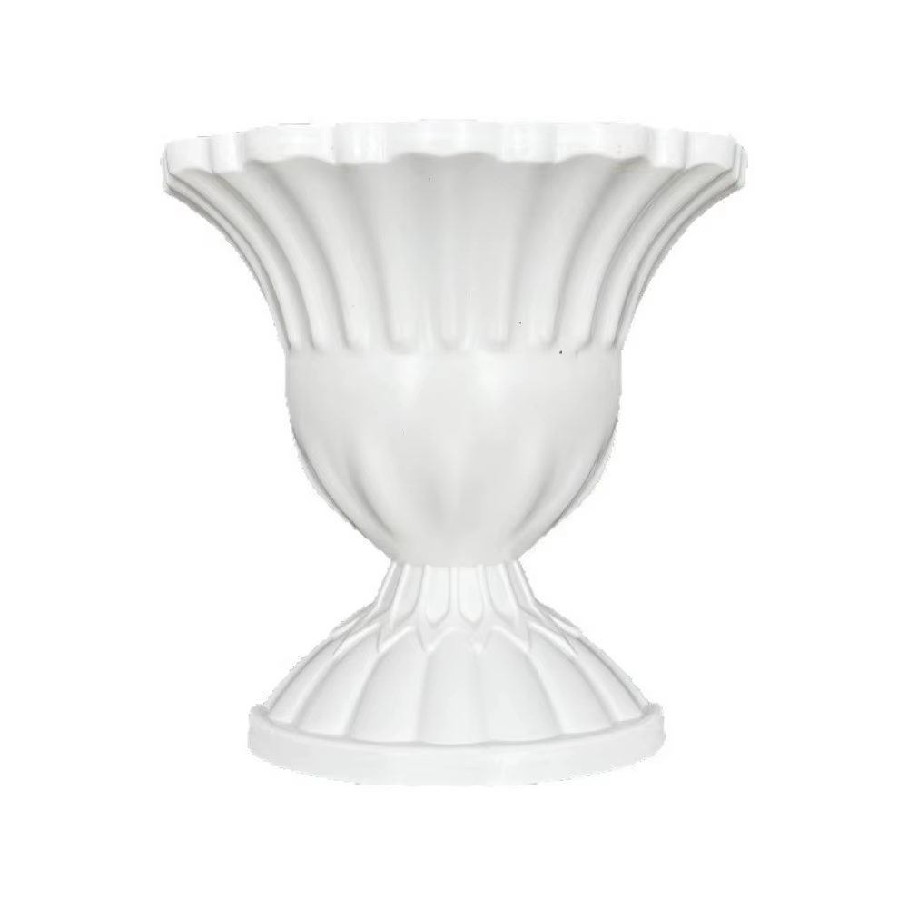 Nouveau vase mural demi-mur style peinture à l'huile française blanc