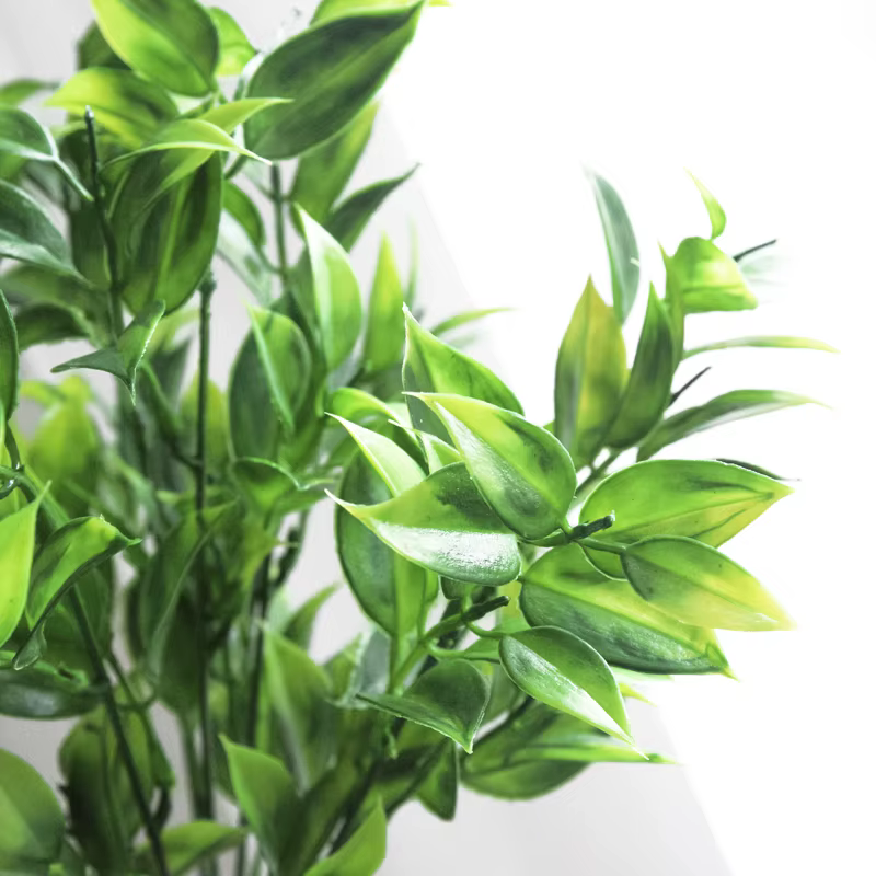 Plantes artificielles vertes à 7 Branches