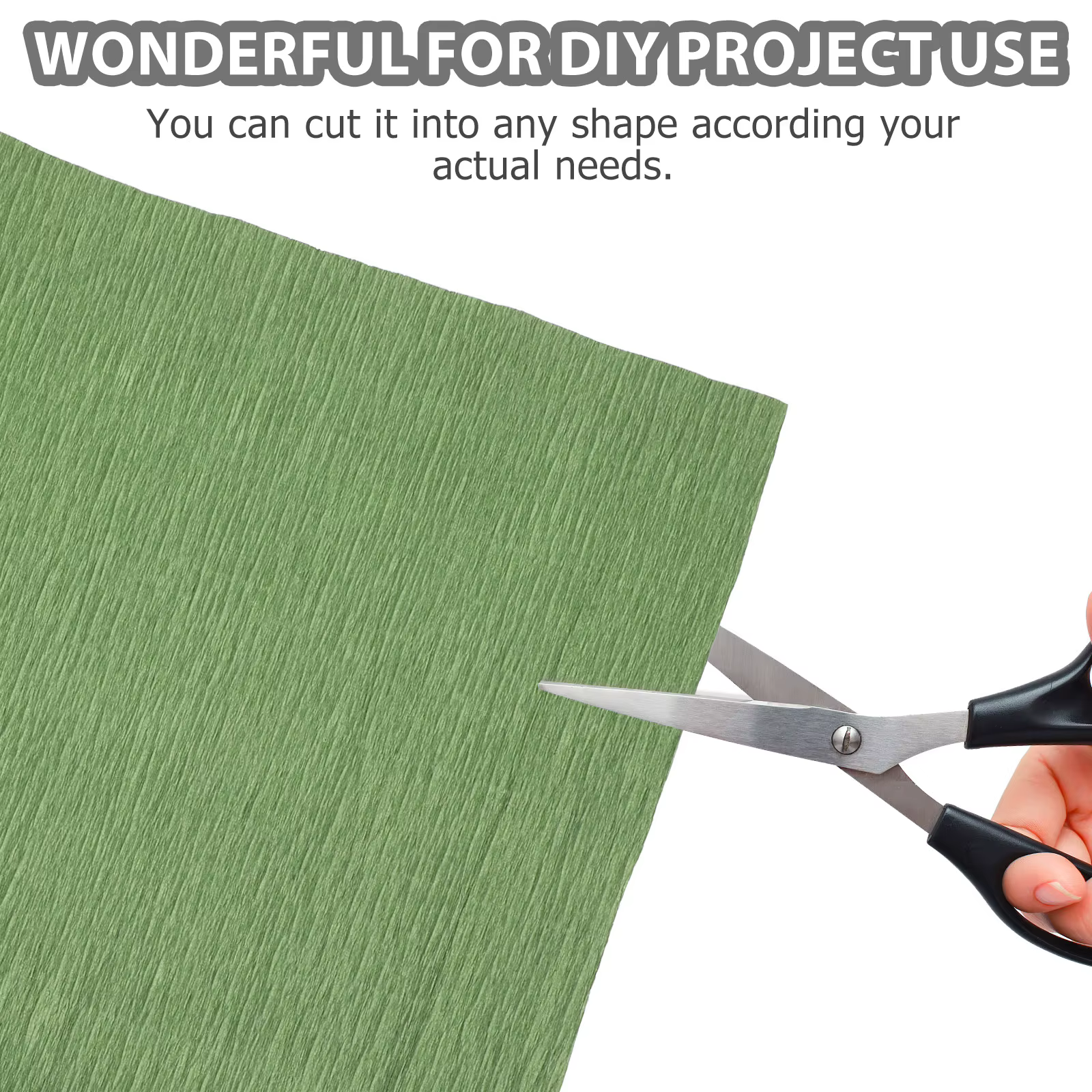 Rouleaux de papier crépon froissé coloré fait main 180g – Matériaux DIY pour fleurs