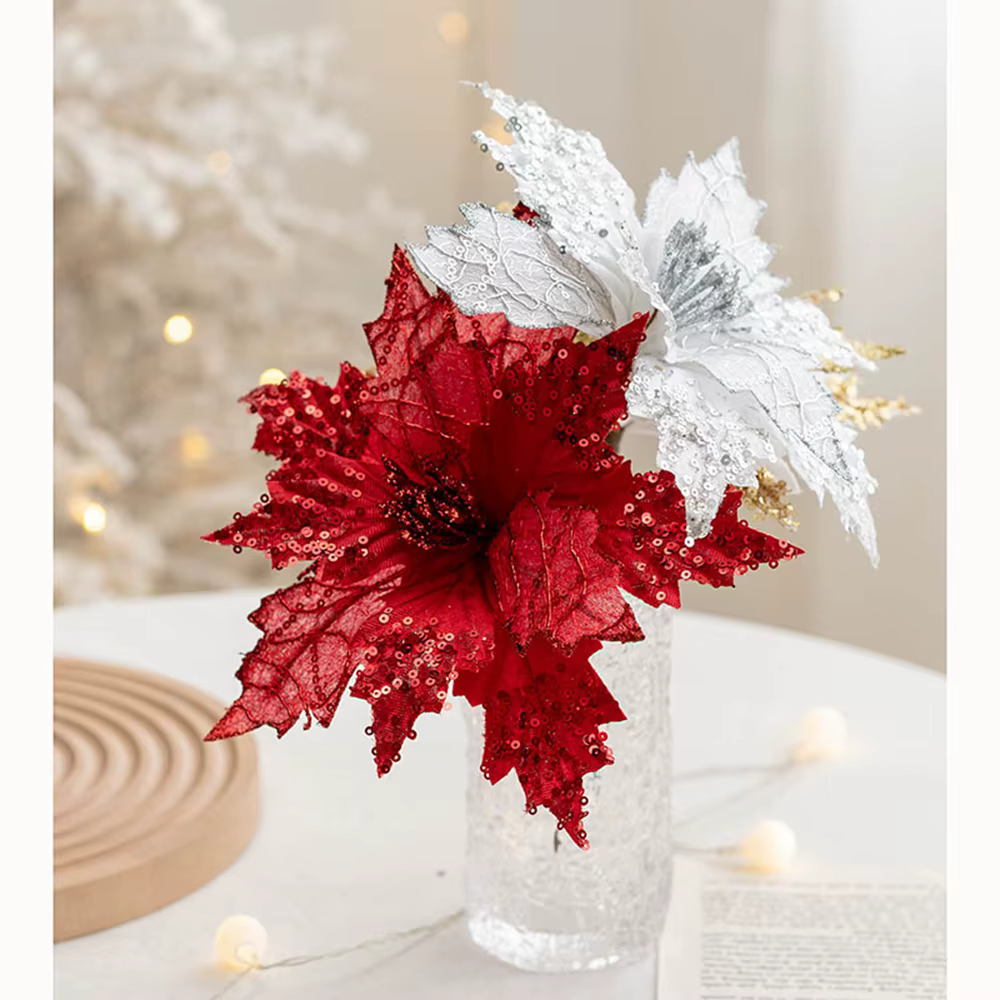 Fleur de noël artificielle de haute qualité