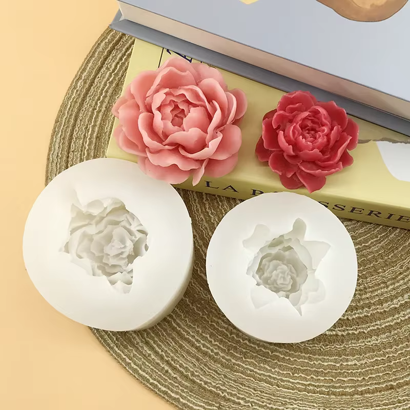 Moule 3D en Silicone pour bougie de fleur de jasmin