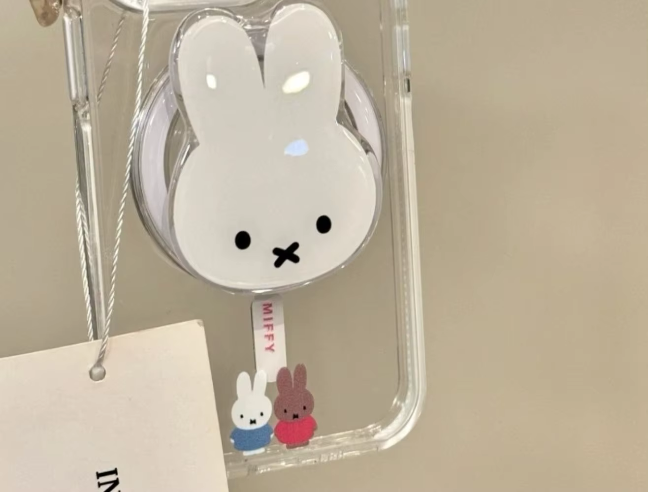 Nouveau support magnétique Kawaii Miffy mignon, pliable, télescopique, portable, pour téléphone, décoration, cadeau, jouet pour petite amie