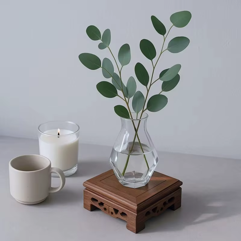 Support de pot de fleurs en bois