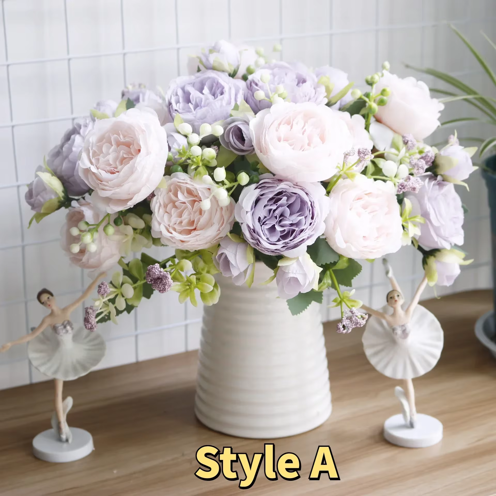 Artificiels de pivoine rose