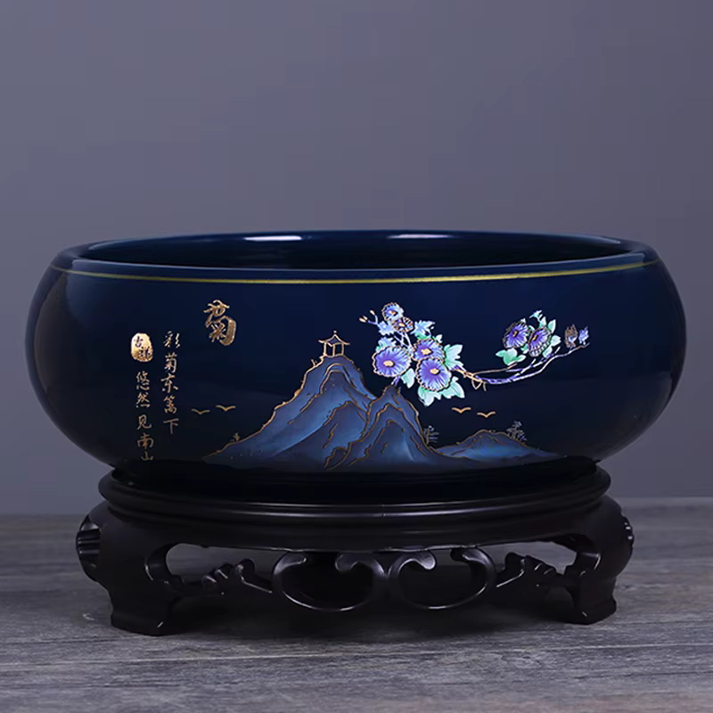 Pot de fleur hydroponique en céramique de Style chinois créatif