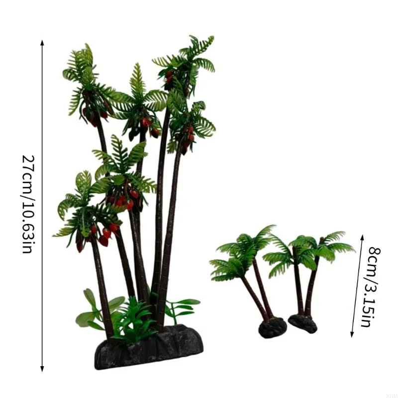 Aquariums paysage arbre cocotier modèle