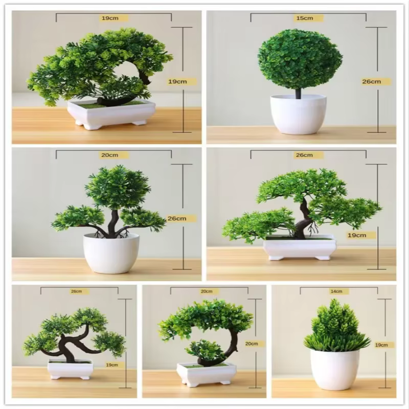 Plantes artificielles bonsaï en pot