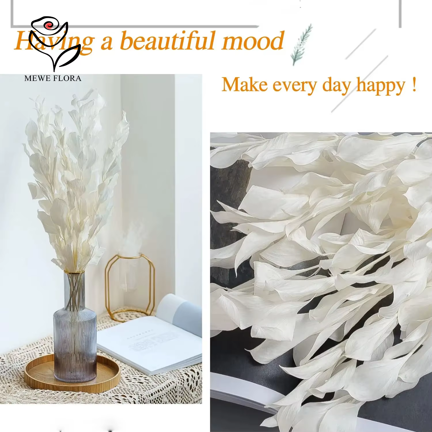 Fleurs séchées pour décoration de mariage