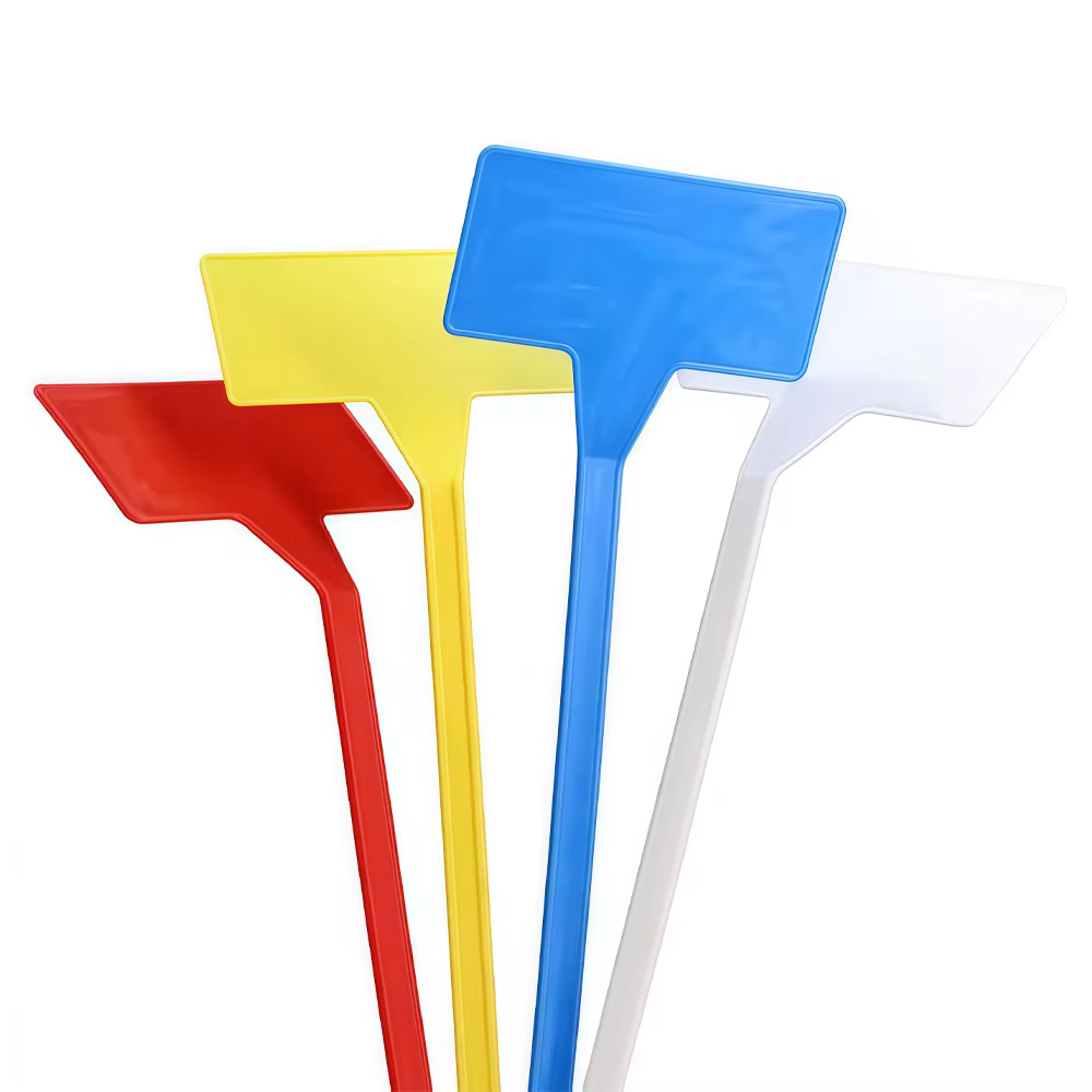 Étiquette de Jardinage en Plastique en Forme de T