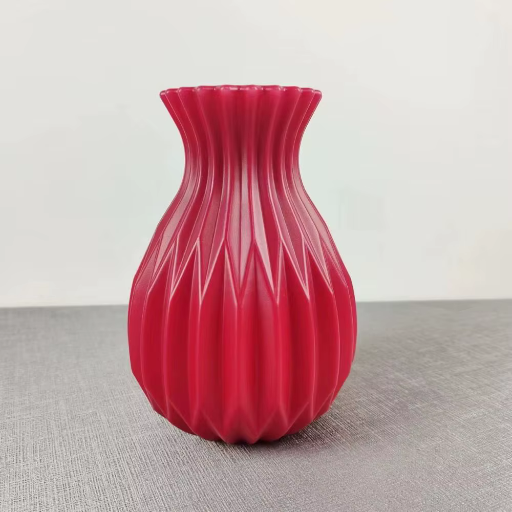 Vase à fleurs moderne en plastique blanc
