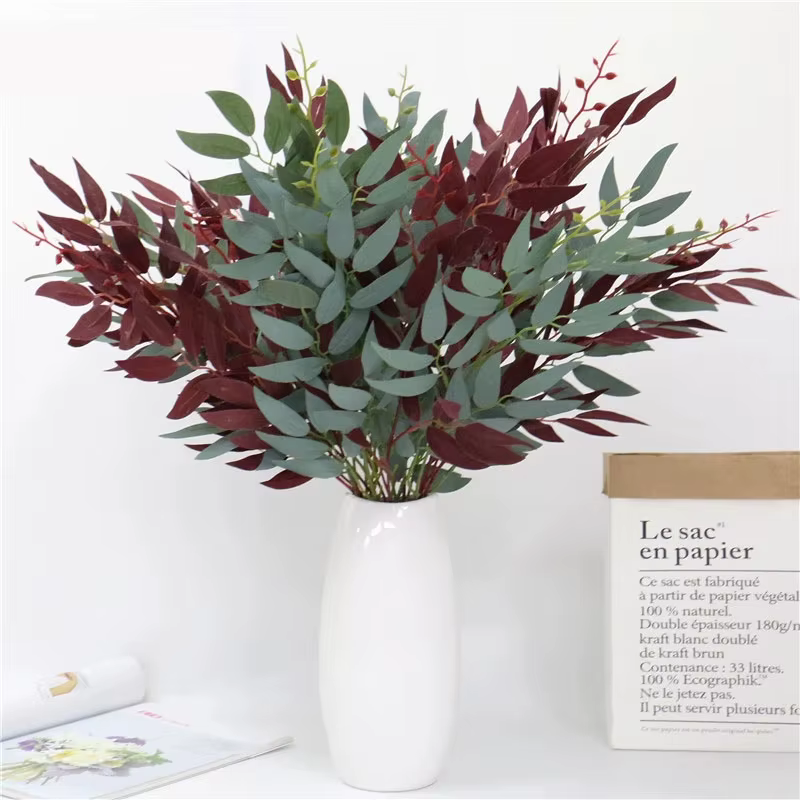 Feuilles de Saule Dorées Artificielles