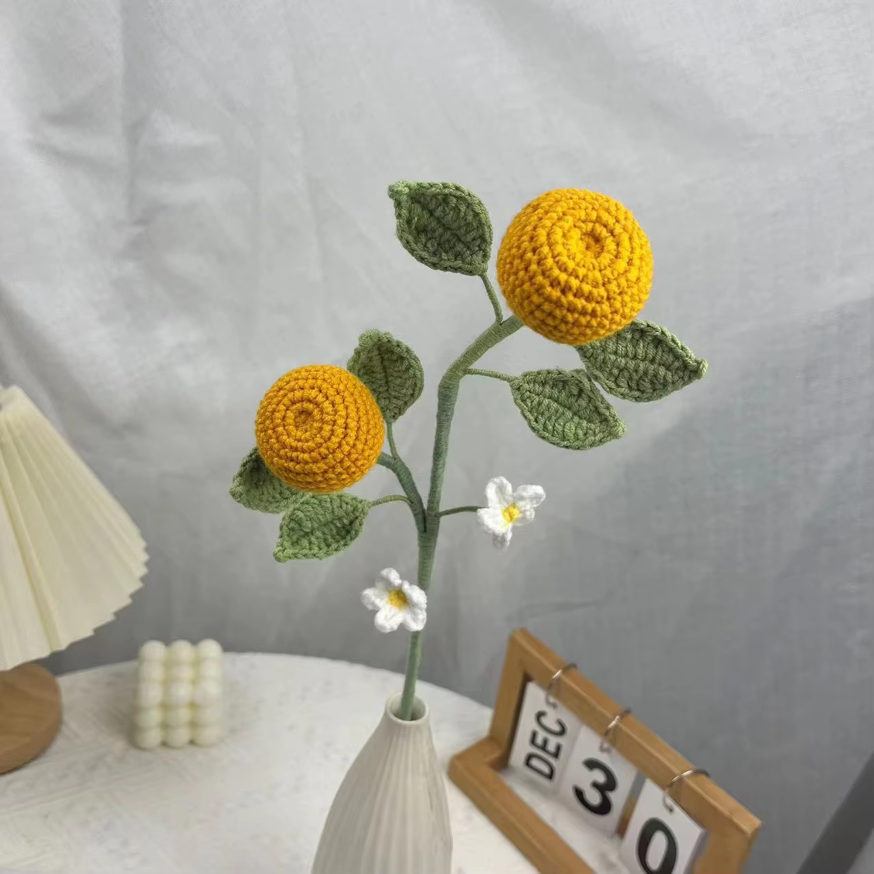 Bouquet de fleurs artificielles faites main au crochet