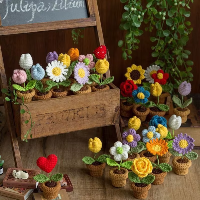 Kit de tricot au Crochet de fleurs