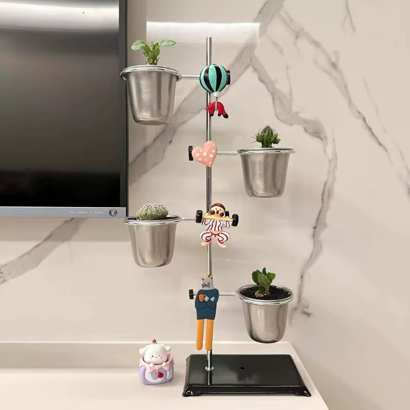 Support de pot de fleurs en fer